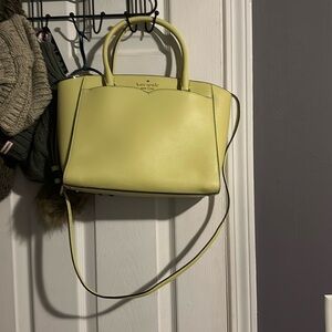 KATE SPADE FRANNIE MEDIUM DOME SATCHEL CROSSBODY IN FROSTY LIME